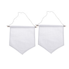 6St Stijlvolle Witte Canvas Pin Display Banner Voor Speld Verzameling