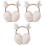 3St Winter Oorkappen Knuffelig Wit Outdoor 4