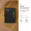 1Zest Wygodny Planner Codzienny Czarny Książka Notatnik Z Materiału PU 10