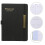 1Zest Wygodny Planner Codzienny Czarny Książka Notatnik Z Materiału PU 4