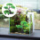 1Conjunto Decoração De Plantas De ABS Verde Para 6