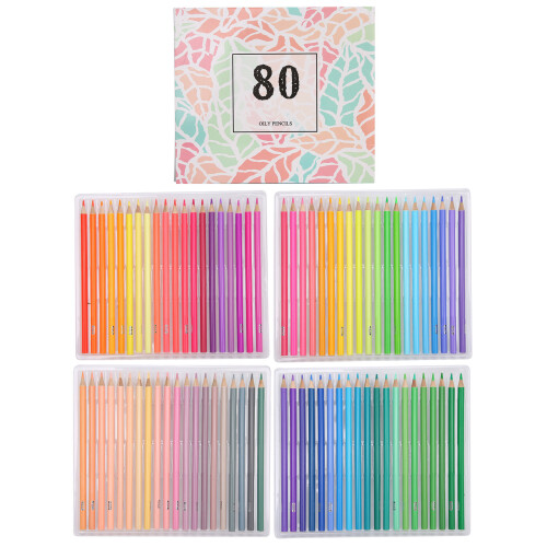 80Pcs Multicolor Colored Pencils Set for Artists & Beginners, 17.5cm 1