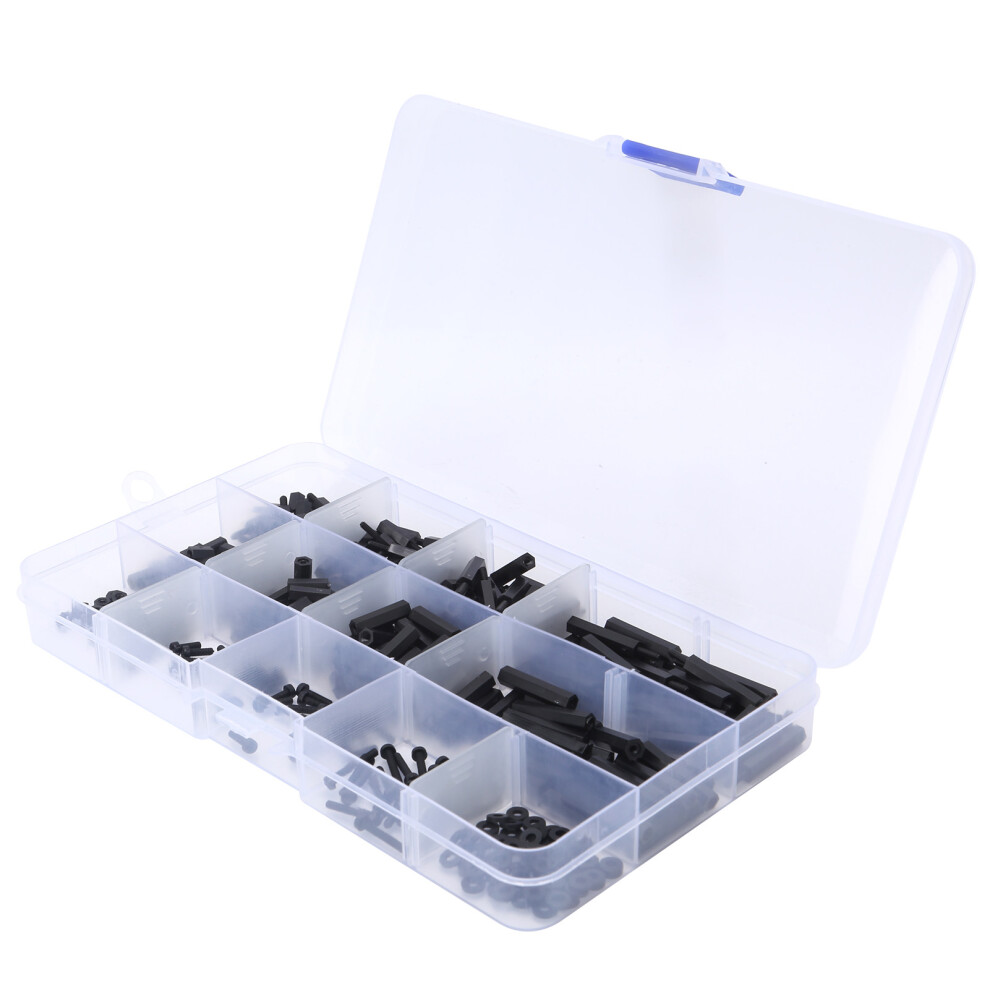 Portable 320Pcs M2 Nylon Spacer & Nut Kit With Storage Box 7601359880102