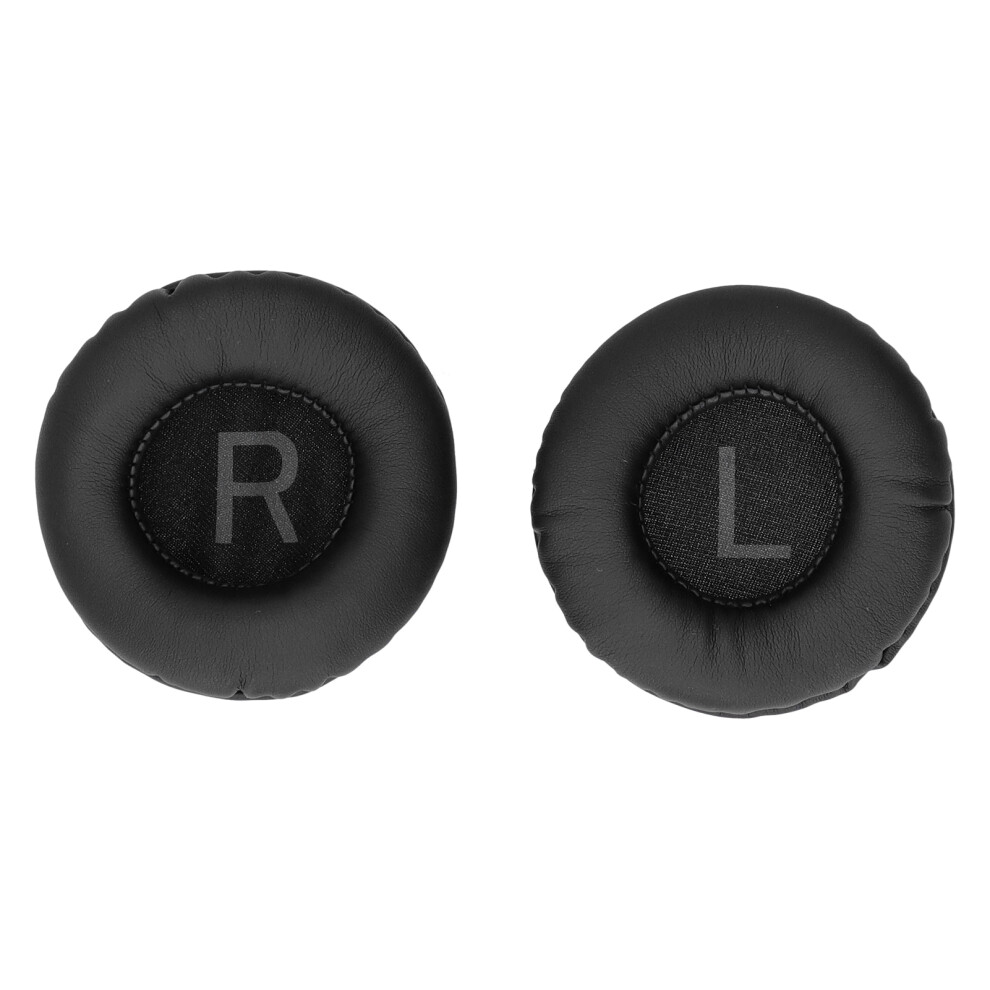 75Mm Ear Cushions For Headphones, Foam Leather Replacement, Black 5091359880684