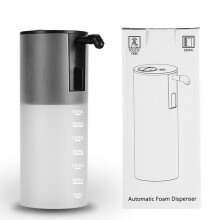 Automatic Infrared Foaming Soap Dispenser 350mL Black White Gray