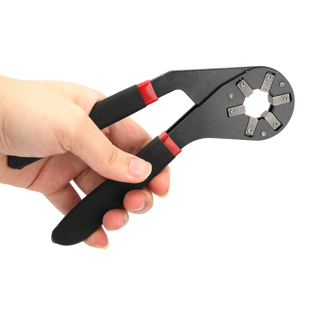 Adjustable Hex Wrench 8In, #45 Steel, Rubber Handle, Supports M6âM12 3441359880948