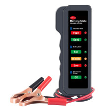 12V Fahrzeugbatterietester mit LED-Anzeige, Auto- und Motorradbatterietest