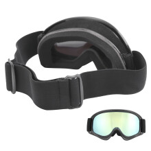 Kinder-Ski-Brille Schwarz, Anti-Beschlag, Winddicht, 16x8cm