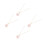 4Stk Halskette Kirschblumen Design Pink Legierung Schmuck 2