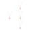 4Stk Halskette Kirschblumen Design Pink Legierung Schmuck 4