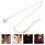 4Stk Halskette Kirschblumen Design Pink Legierung Schmuck 9