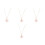 4Stk Halskette Kirschblumen Design Pink Legierung Schmuck 8