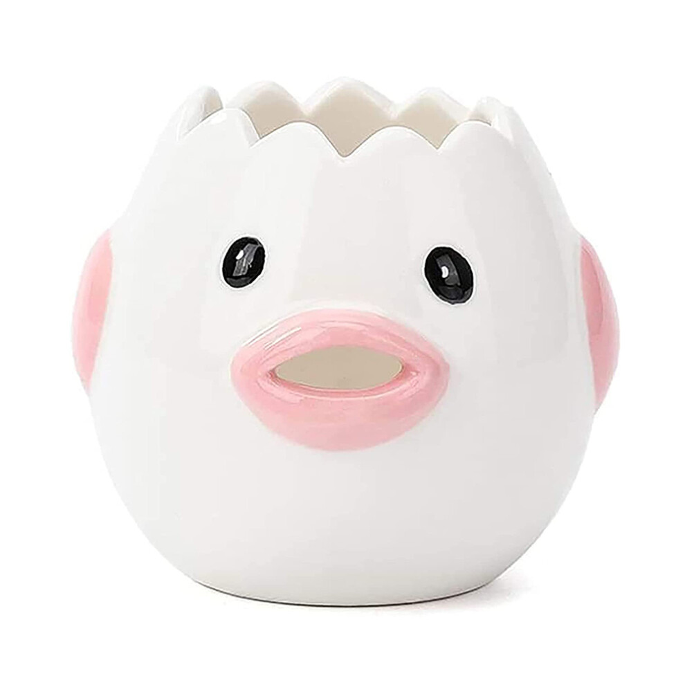 Egg Separator, Practical Kitchen Tool, Hand Painted, New Upgrade With Charming Chicken Design, Smooth Inner Wall For Efficient Separation, 7*6.5cm, Ea-image-OPC-PMWG2JY-NEW