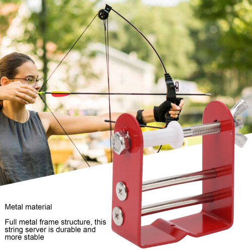 Archery Bow String Servicing Tool for Compound & Recurve Bows Red 2