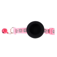 3Stk Wasserdichtes Tracer Katzenhalsband Mit Glocke Und Nylon Pink