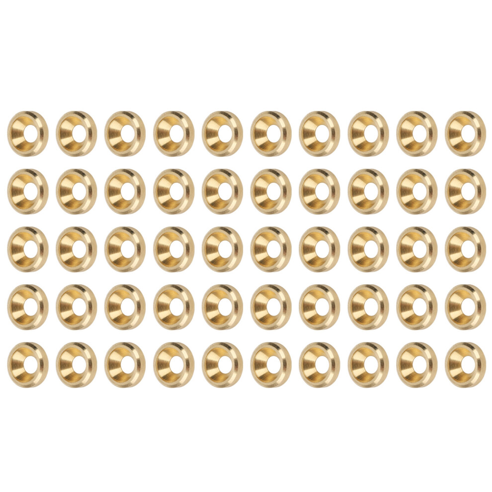 50Pcs Pure Copper Countersunk Washer M3-M6 Flat Head Gasket Industrial 9371359884551