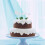 140Stk Party Cupcake Holz Und Papier Silber Glitzer 10