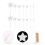 140Stk Party Cupcake Holz Und Papier Silber Glitzer 9
