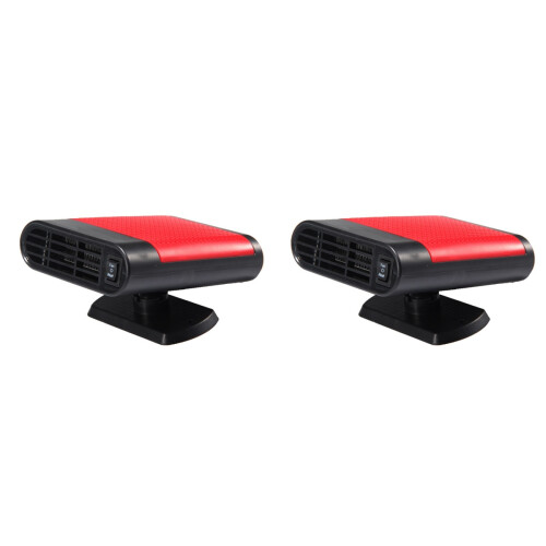 2Stk Auto Heizgerät Rot 12V Defroster Heizlüfter Für Frontscheibe 1