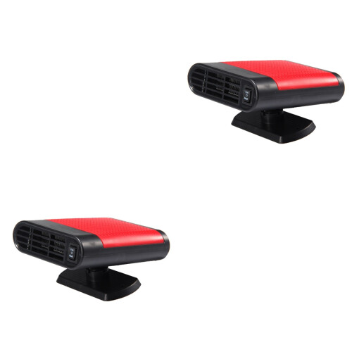 2Stk Auto Heizgerät Rot 12V Defroster Heizlüfter Für Frontscheibe 2