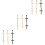 9Paare Cross Dangle Ohrringe Unisex Für 5
