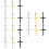 9Paare Cross Dangle Ohrringe Unisex Für 7