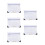 5Stk Goldfarbener Tischkalender Englisch Mit Elegantem Design 2