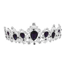3Stk Hochwertige Barock Krone Dunkelblau Für Hochzeit
