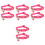 8Stk Rotes Polyester Katzenhalsband Erdbeermotiv Sicher Und 3