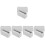 10St Creatieve Kattenbak Schep Opbergstandaard Van Grijs Plastic 5