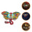 2St Vintage Olifantenbroche in Met En 10