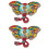 2St Vintage Olifantenbroche in Met En 5