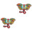 2St Vintage Olifantenbroche in Met En 3