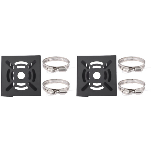 2Sets Robuuste Camera Pole Mount Adapter Van Roestvrij Staal Zwart 2