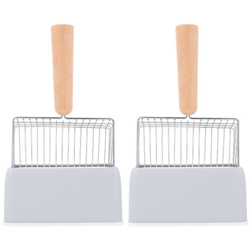 2Ensembles Pelle Chat Durable Bois ABS Multiusage Pour 1