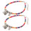 2St - En Hondenhalsband Met Belletjes Ethnisch Stijl Multi 10