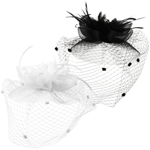 6St Multifunctionele Dames Fascinator Clip Bruids- En Feestmode