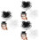 6St Multifunctionele Dames Fascinator Clip Bruids- En Feestmode 6