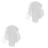 2St Bruiloft Hoofdband Wit Net Bruid Vintage Hoofdaccessoire 4