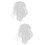 2St Bruiloft Hoofdband Wit Net Bruid Vintage Hoofdaccessoire 8