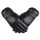 2Pcs Men Touchscreen Gloves Black PU Warm Driving Gloves 1