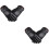 2Pcs Men Touchscreen Gloves Black PU Warm Driving Gloves 6