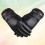 2Pcs Men Touchscreen Gloves Black PU Warm Driving Gloves 8