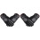 2Pcs Men Touchscreen Gloves Black PU Warm Driving Gloves 2