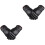 2Pcs Men Touchscreen Gloves Black PU Warm Driving Gloves 3