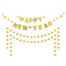 3Stk Glitzer Gold Für Silvester Deko Und Festlichen Partyspaß
