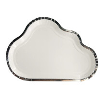 24St Witte Party Papieren Cloud Bord Voor Opslag Schoonmaak