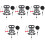 5Sets Draagbare Verstelbare Baardagaam Riem En Lizard Bow Tie Set 3