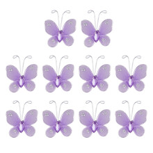 100Stk Simulation Schmetterling Lavendel DIY Für Hochzeit & Party