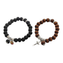 6Stk Holzperlen Armbänder Für Paare Langlebig